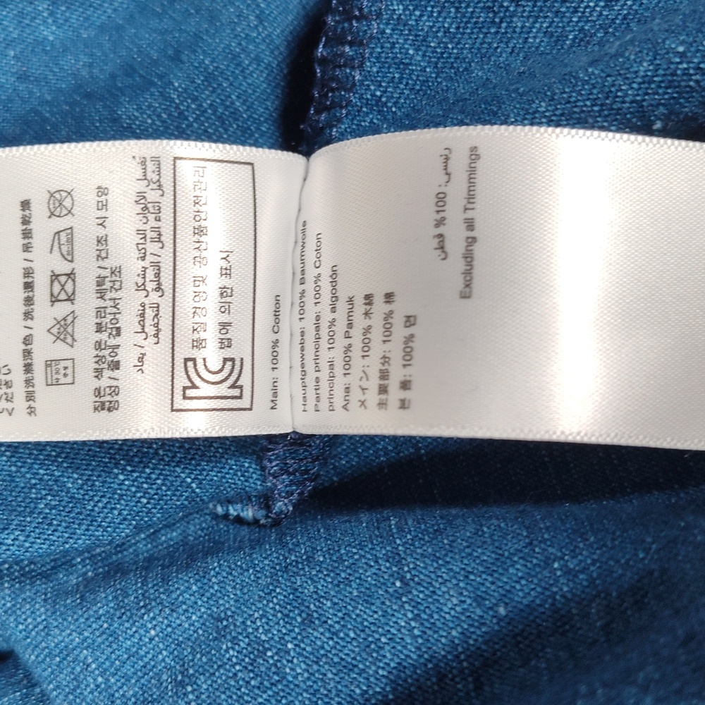 NWT Joules Ariella blue cotton tie-waist t-shirt dress v-neck 3/4 sleeve size 8 - Picture 13 of 13